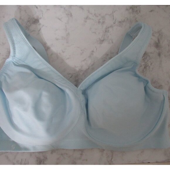 Glamorise Sport Bra 42C Blue Magiclift Full Figure Wireless Sports Running 1005 - Picture 1 of 5